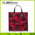 2015 fashion girls ergonomic shopping bag camo color printing tote bag